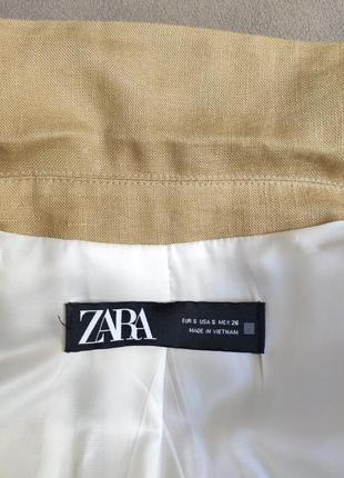 Стильний лляний піджак жакет блейзер оверсайз zara 🔥🔥🔥10 фото