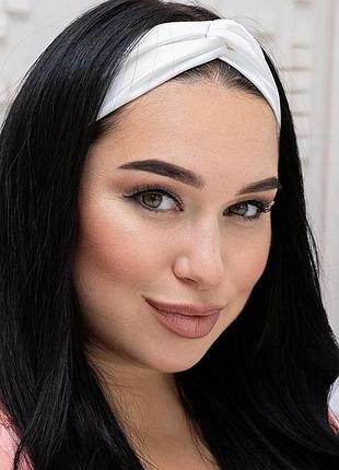 Жіноча пов'язка на голову пг3 айворі