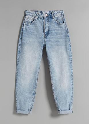 Bershka mom jeans olivia світлі базові джинси3 фото