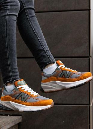 Жіночі кросівки new balance 990v6 x carhartt wip sculpture center5 фото