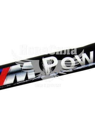 Наклейка bmw m з написом power (силікон) 8,6х2,9   69-38