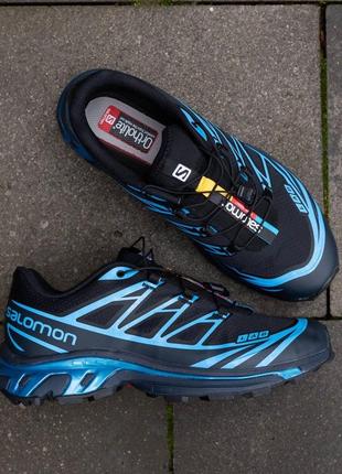 Кроссовки salomon s lab xt-6 black blue phantom