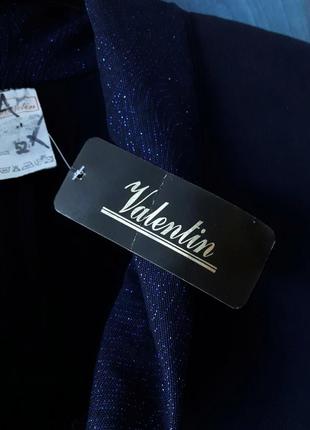 Шикарное стрейчевое платье с блестящими рукавами и воротом, 50-52, гипоаллергенный полиэстер, натуральная вискоза, хлопок, valentin.7 фото