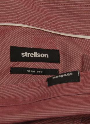 Strellson 45 17 3/4 xl рубашка из хлопка  slim fit8 фото