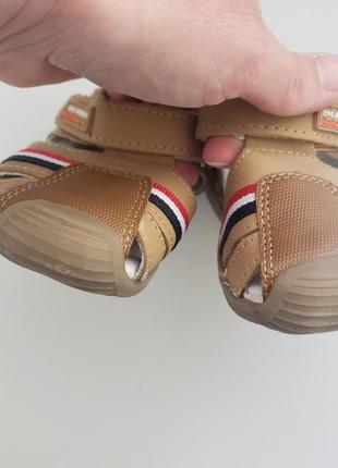 Bubble kids berefoot літні сандалі босоноге взуття хлопчику шкіра 20 р 11.5 см7 фото