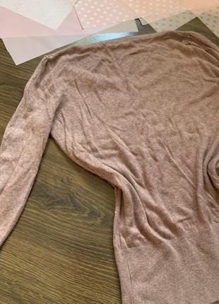 Розовая кофта свитер джемпер с бантом размер xs s m h&m5 фото