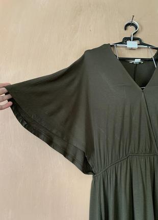 Сукня плаття кольору хакі розмір 48 50 віскоза2 фото