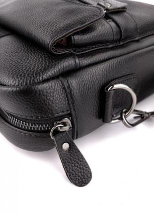 Кожаная черная мужская сумка-портфель для документов мк3984810 фото