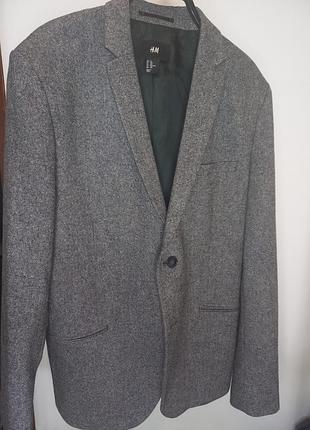 Піджак вовняний h&m 52р