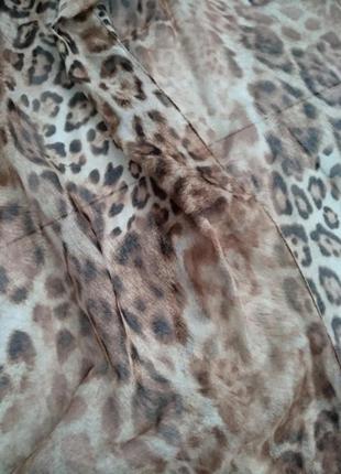 Шарф шарфик леопардовий принт2 фото