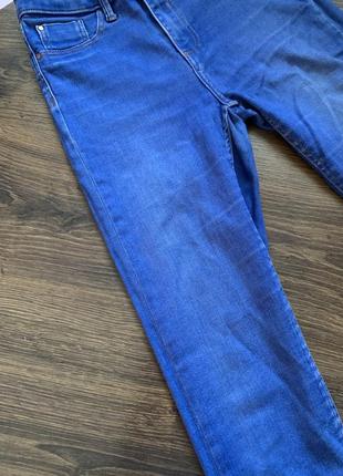 Синие классические джинсы леггинсы по фигуре в обтяжку классические размер xxs xs s river island molly4 фото