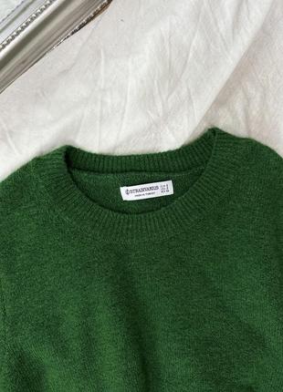 Зеленый свитер stradivarius5 фото