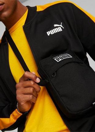 Спортивна сумка крос-боді чоловіча puma academy portable black чорний (07913501-0001)2 фото