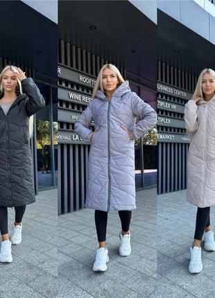 Жіноче пальто плащівка 42-44, 46-48 чорний, беж, сірий