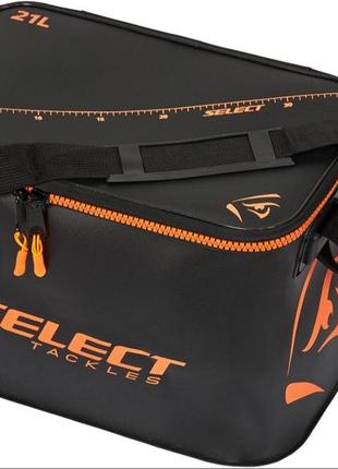 Сумка select folding bakkan 21 л відро ева складна для прикормки риболовлі риби живця