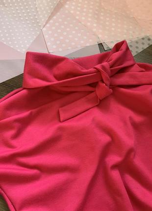Яскраво рожеве плаття фуксія неон неоновий колір міді в обтяжку короткий розмір xxs xs s2 фото