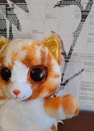 Мягкая игрушка котик с большими блестящими глазами, котенок, глазустик8 фото