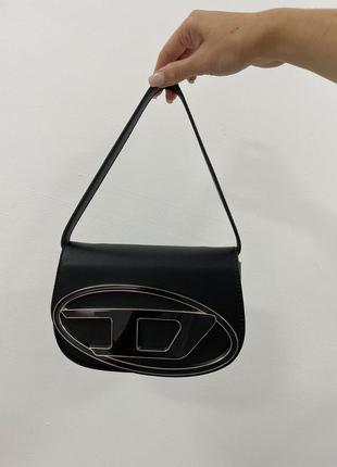 Сумка diesel 1dr iconic shoulder bag black2 фото