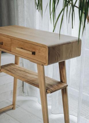 Консольный столик из массива дуба elephant