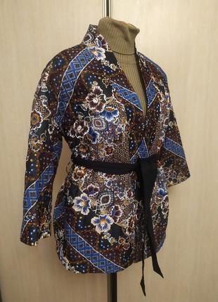 Стёганый жакет по типу кимоно. пэчворк5 фото