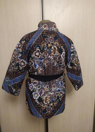 Стёганый жакет по типу кимоно. пэчворк6 фото