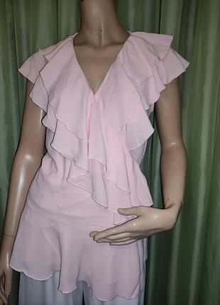 Блузка пудрова "camomile" , m/l ( вказано 38 )