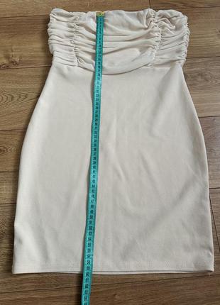 Бежева міні-сукня від plt в бежевому кольорі s3 фото