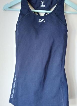 Топ спортивний жіночий з акцентом спинкою.gym aesthetic,s.