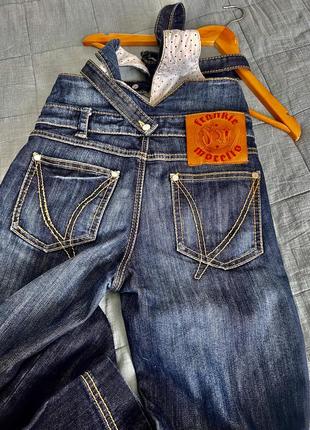 Люксовий комбінезон джинси італія оригінал!6 фото