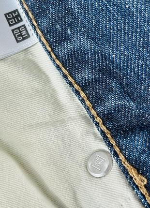 Uniqlo джинсовые шорты бермуды с высокой посадкой8 фото