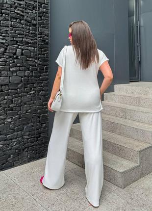 Базовий жіночий костюм блуза  брюки8 фото