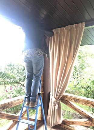 Уличные шторы 1,45м х 2,20м (высота) разные цвета индивидуальные размеры шторы на...