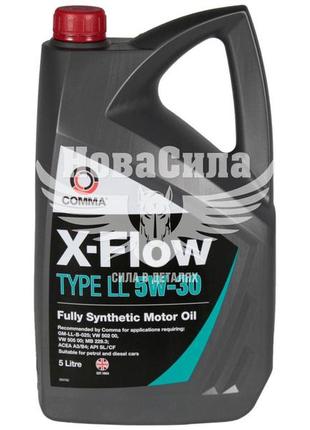 Моторна олива бензин, дизель 5w-30 (comma) x-flow type ll 5л.   xfll5l