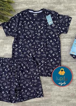 146-152,  нова літня піжама disney lupilu летняя пижама лупилу футболка шорти1 фото