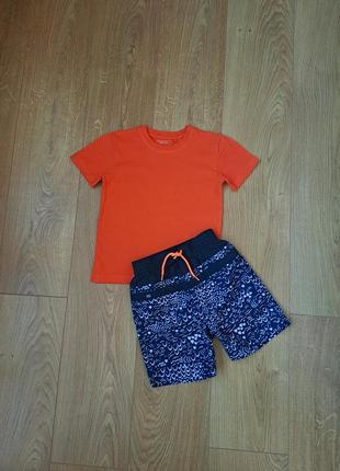 Летний набор для мальчика/спортивные шорты для мальчика/футболка2 фото