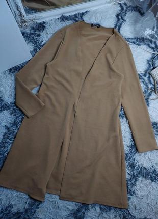 Подовжений піджак  накидка пиджак жакет жекет длинный пиджак1 фото