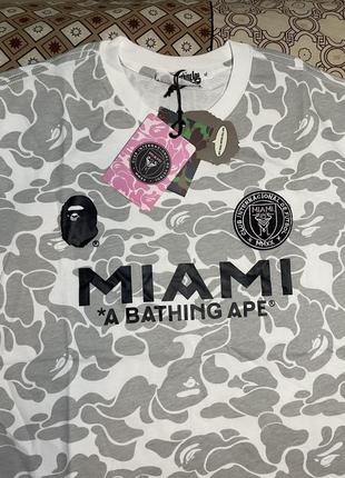 Футболка bape x inter miami2 фото