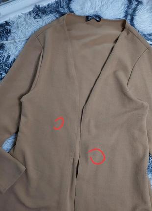 Подовжений піджак  накидка пиджак жакет жекет длинный пиджак4 фото
