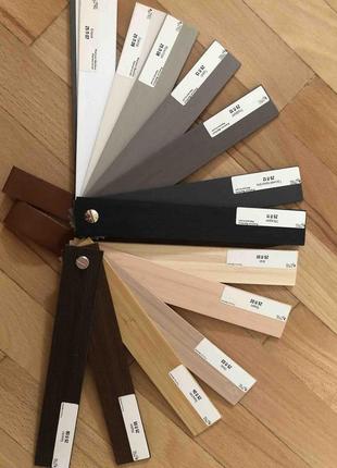 Горизонтальні дерев'яні жалюзі на двері дуб широка ламель 50 різні розміри, форми та...