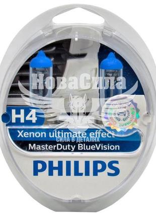 Лампочка галогенна h4 p43t 24v-75/70вт (philips) (master duty) (кт. 2шт.)   13342mdbvs2