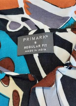 Новая качественная стильная брендовая рубашка-гавайка primark made in india3 фото