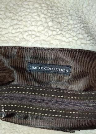Темно-коричневая замшевая сумочка limited collection5 фото