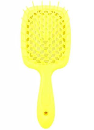 Janeke superbrush-small yellow neon. гребінець арт. 83sp234 yfl