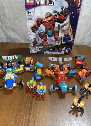 Роботы тони старка и росомаха lego marvel original 76194 (точный двойник), 762026 фото