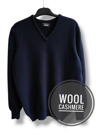 Мужской джемпер из шерсти и кашемира hawick knitwear.