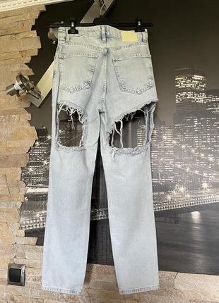 Жіночі джинси висока посадка стильні bershka7 фото