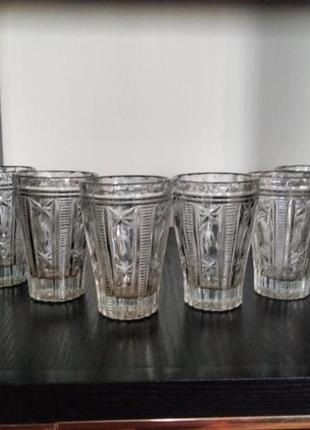 Стаканы хрустальные