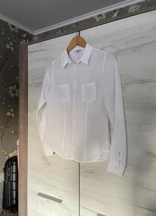 Рубашка блуза белая2 фото