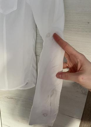Рубашка блуза белая4 фото
