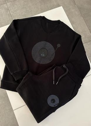 Спорт костюм armani exchange спортивная одежда оригинал брючный костюм old GIORGIO хлопок флис